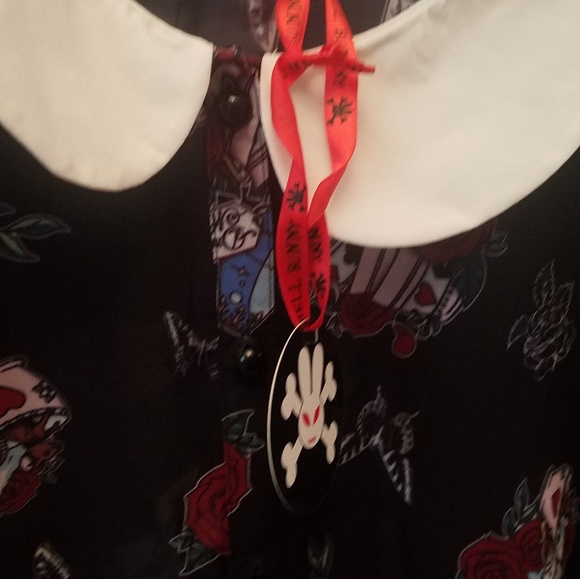 Alice in wonderland blouse hell bunny - Picture 3 of 4